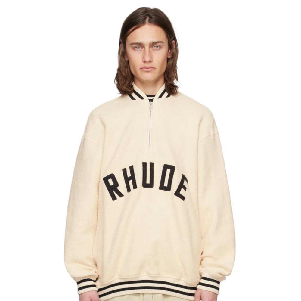 Natural Off- Half-Zip Jumper